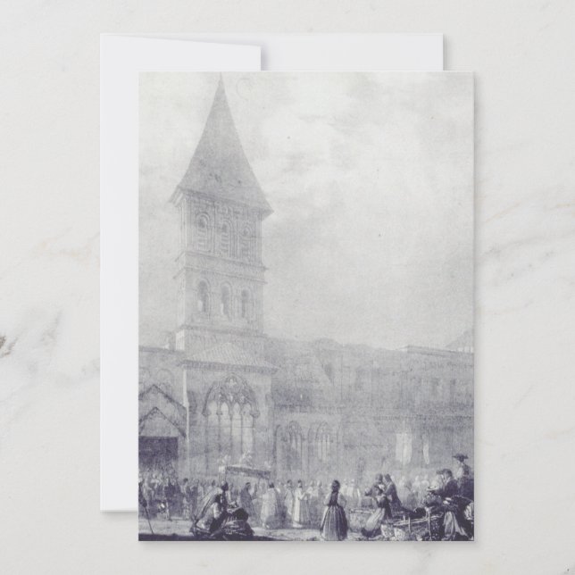 Convite Church of the Abbey of Saint Philibert at Tounus (Frente)