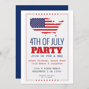 Convite CHURRASCO 4 de julho Partido Patriótico