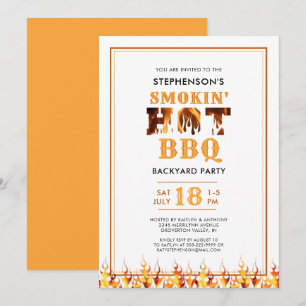 Convite Churrasco ao Ar Livre Festa de Verão no Quintal