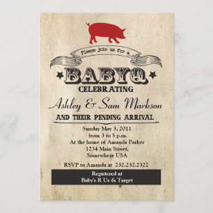 Convite Churrasco BBQ BABYQ