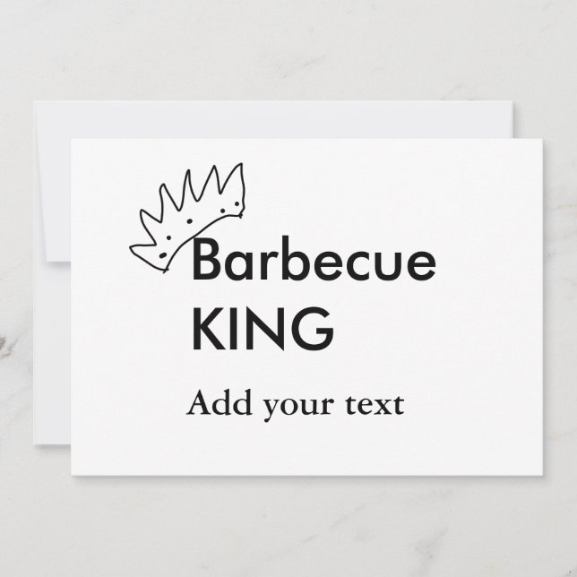 Convite Churrasco-churrasco adiciona nome texto homens pad (Frente)