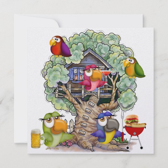 Convite CHURRASCO - Cocktails - Cookout - Parte - SRF (Frente)