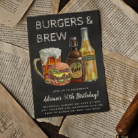 Churrasco de Aniversário de Hambúrgueres Rústicos 