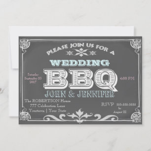 Convite CHURRASCO De Casamento