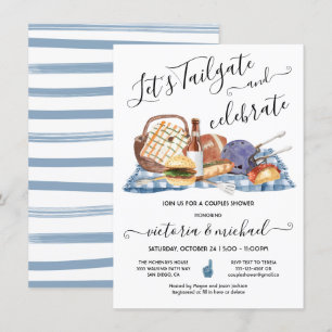 Convite Churrasco de Jantar de Futebol com Cerveja Chuveir