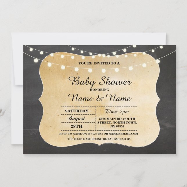 Convite Churrasco do Chá I DO Casal Convidar (Frente)