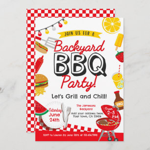 Convite Churrasco do quintal