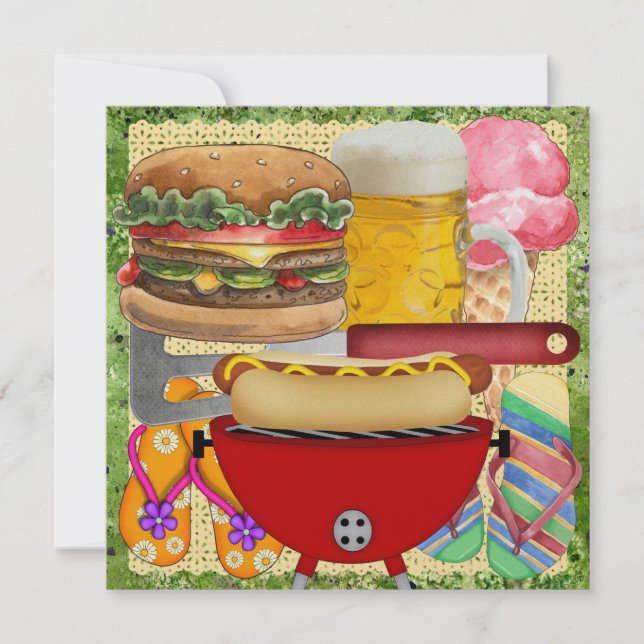 Convite CHURRASCO e Cerveja - 4 de julho! SRF (Frente)