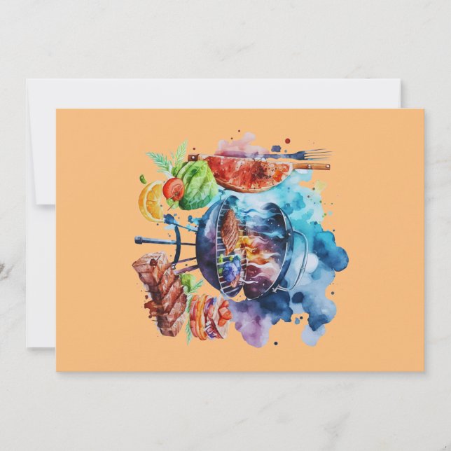 Convite CHURRASCO e grelha (Frente)