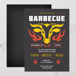 Convite Churrasco na Lousa Churrasco Verão Festa