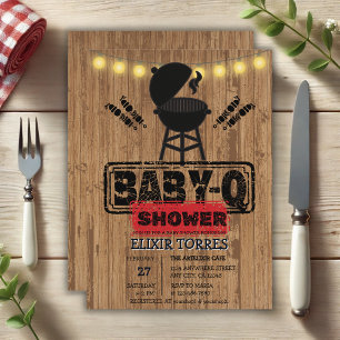 Convite Churrasco Russo - Chá de fraldas De Grill Bebê