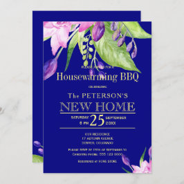 Convite churrasco verde de outono para o marinho Dourado