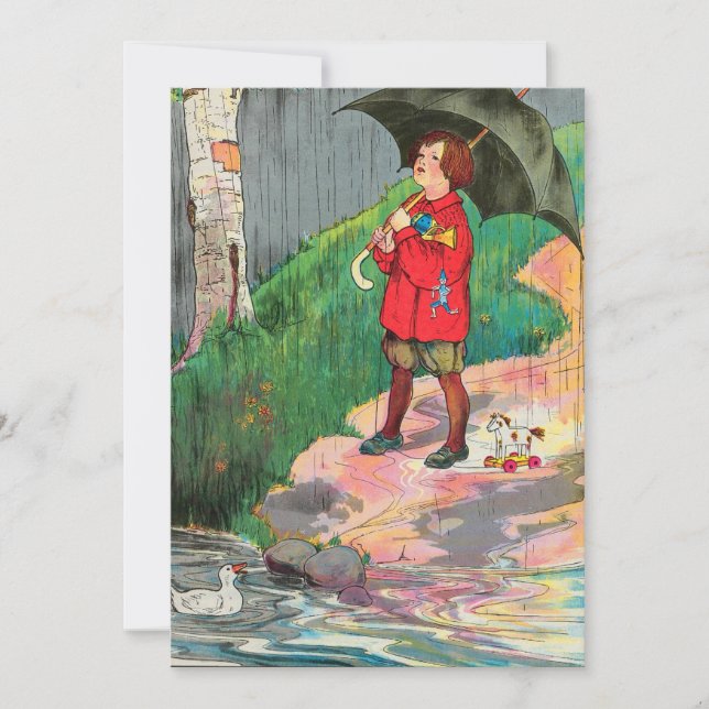 Convite Chuva, chuva, vá embora, volte mais um dia (Frente)