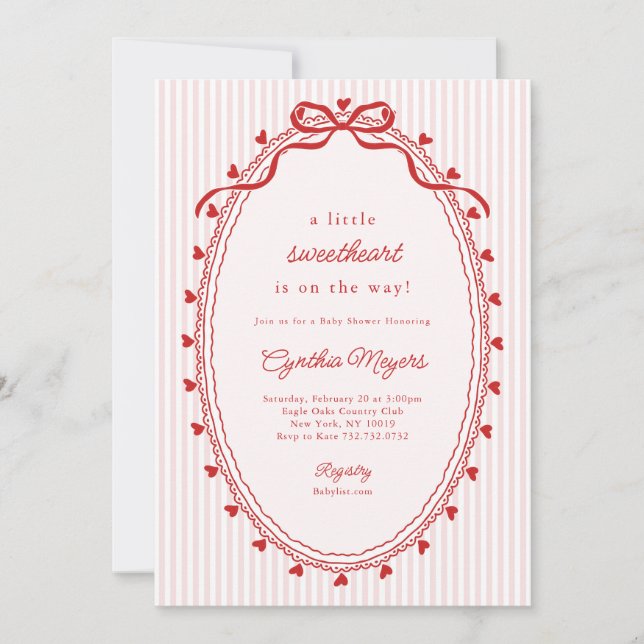 Convite Chuva de Amor Baby Shower (Frente)