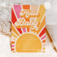 Chuva de Amor Baby Shower Boho Retro Rosa Sol