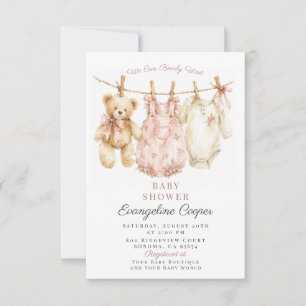 Convite Chuva de Amor Baby Shower em Aquarela