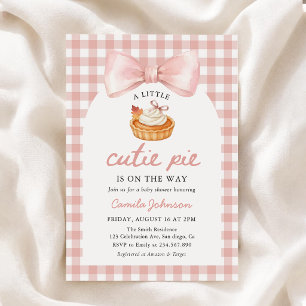Convite Chuva de Amor Baby Shower Outono Pequena Torta com