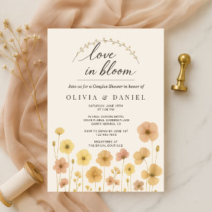 Convite Chuva de Amor Boho Casais Chá Revelação