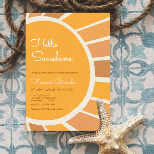 Convite Chuva de Amor Boho Chuvinha de Sol Babyshower