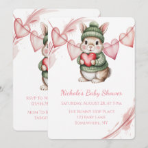 Chuva de Amor Coelhinho em Aquarela Baby Shower