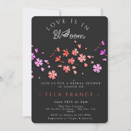 Convite Chuva de Amor de Flor Silvestre para Noiva