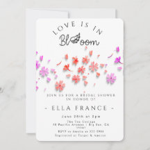 Chuva de Amor de Flores Silvestres para Noiva