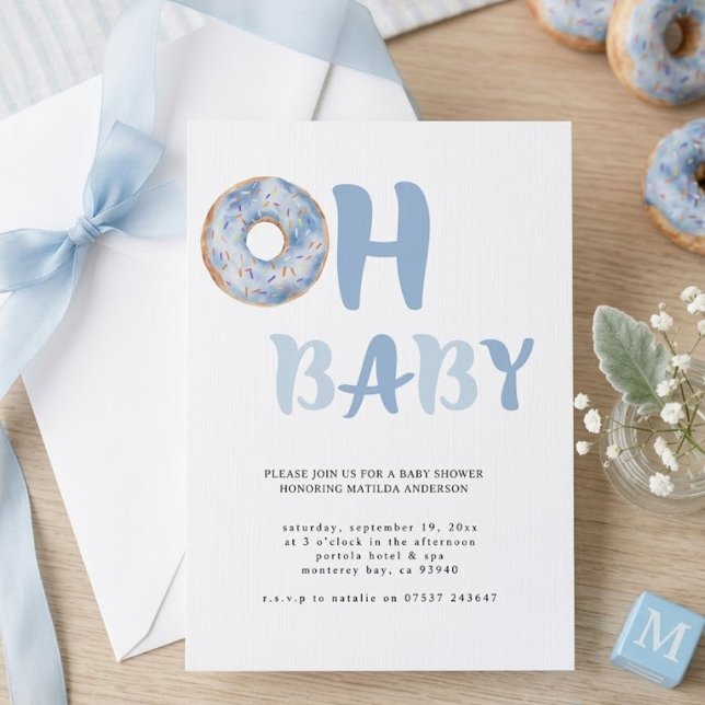 Convite Chuva de amor donut baby shower (Criador carregado)