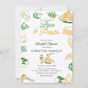 Convite Chuva de Amor e Massa Bridal shower