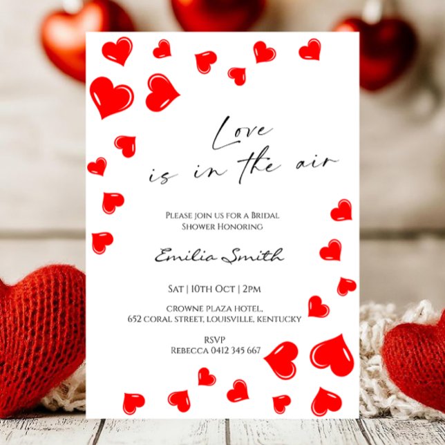 Convite Chuva de Amor Elegante é no ar chá de noiva   (Criador carregado)