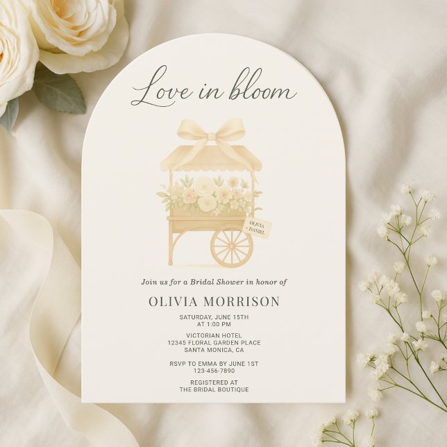 Convite Chuva de Amor em Flor Noiva Casamento (Criador carregado)