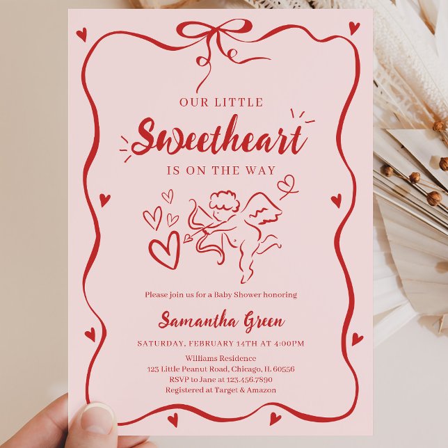Convite Chuva de Amor Festa de Bebê Coquette no Dia dos Na (Criador carregado)