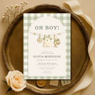 Convite Chuva de Amor Floresta Baby Shower