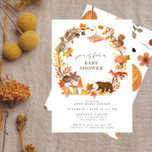 Chuva de Amor Floresta de Outono Baby Shower
