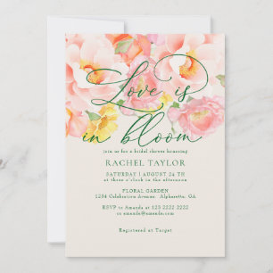 Convite Chuva de Amor Jardim Floral Chá de Noiva