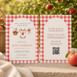 Convite Chuva de Amor: Maçã dos Nossos Olhos Baby Shower
