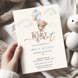 Convite Chuva de Amor Mal Podemos Esperar Baby Shower Meni