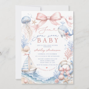 Convite Chuva de Amor Menina Baby Shower