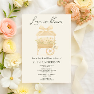 Convite Chuva de Amor no Arco Floral Chá de Noiva