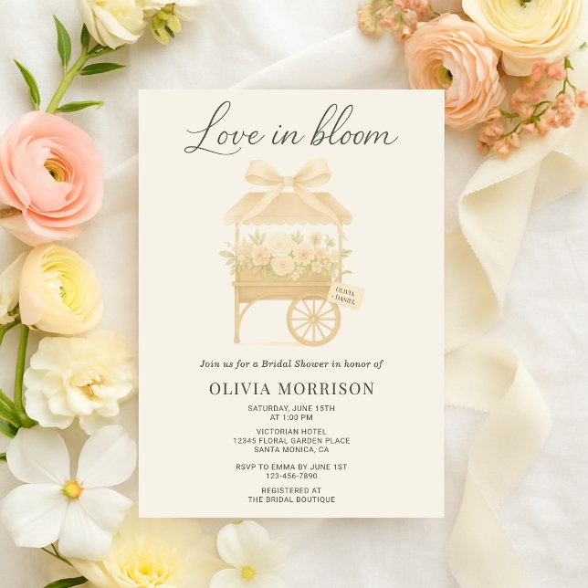 Convite Chuva de Amor no Arco Floral Chá de Noiva (Criador carregado)