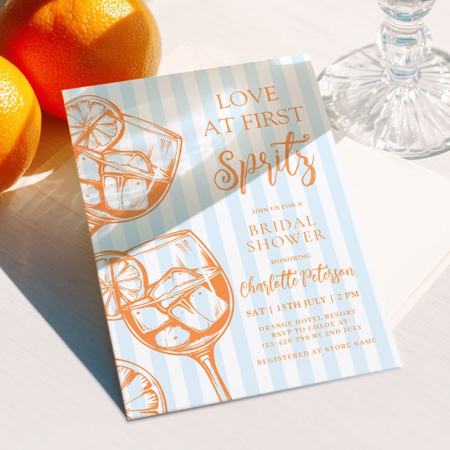Convite Chuva de Amor no Primeiro Spritz (Criador carregado)