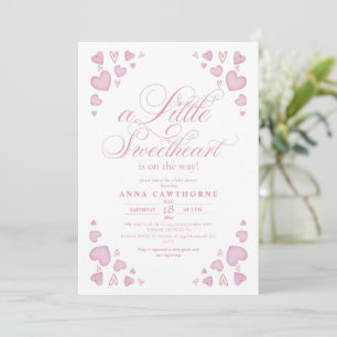 Convite Chuva de Amor para a Menininha Baby Shower
