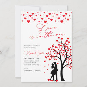 Convite Chuva de amor para chá de noiva