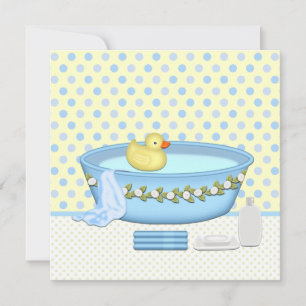 Convite Chuva de Amor para Meninos - Baby Shower