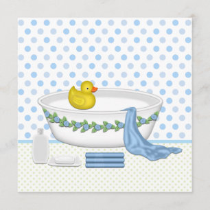 Convite Chuva de Amor para Meninos - Baby Shower