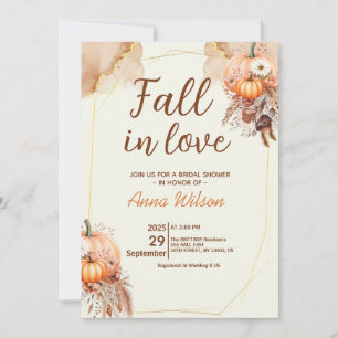 Convite Chuva de Amor para Noiva Pampas Grama Floral