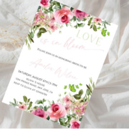 Convite Chuva de Amor Tema Jardim Floral - Chá de Noiva