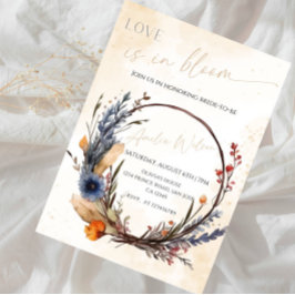 Convite Chuva de Amor Tema Jardim Floral - Chá de Noiva