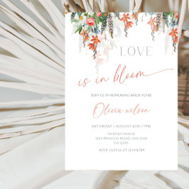 Convite Chuva de Amor Tema Jardim Floral - Chá de Noiva
