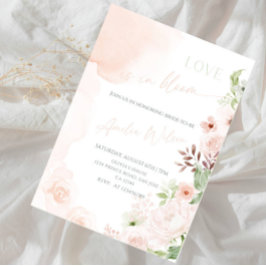Convite Chuva de Amor Tema Jardim Floral - Chá de Noiva