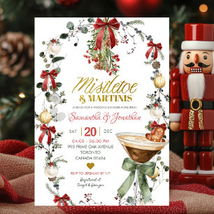 Convite Chuva de Amor Visgo e Martini Chá de Noiva